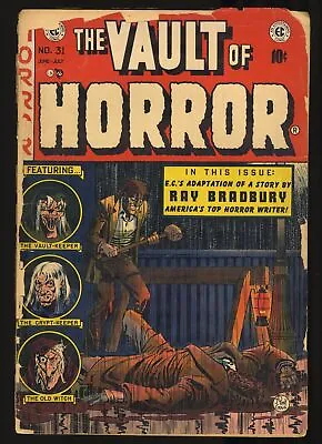 Vault Of Horror #31 P 0.5 Pre-Code Horror! Johnny Craig Cover EC 1953 • £98.79