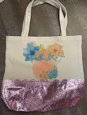 Disney  Mickey Mouse Princess Flower TOTE Mickey Mouse Head Design With Colorful • $30