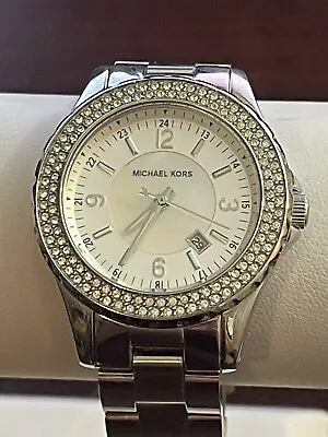 Michael Kors Madison Crystallized MK5401 Wrist Watch For Women New Battery • $50