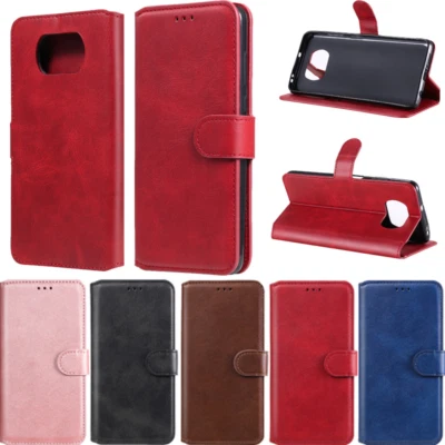 For Xiaomi Poco X3 NFC Mi 11 10T Note 10 9 Case Leather Flip Wallet Cards Cover • $13.49