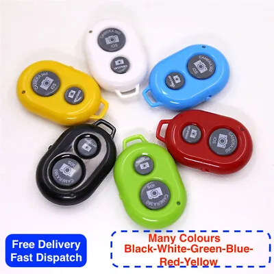 Bluetooth Remote Control Camera Selfie Shutter Stick Button For Iphone Android • £3.10
