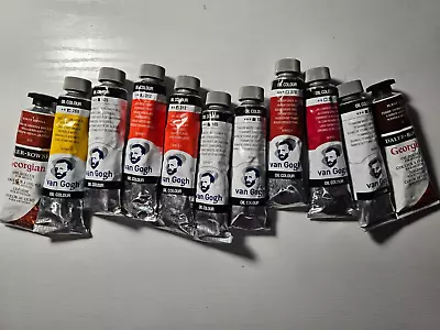 Mixed Lot Of Oil Paint | Lot Of 11 Different Items | Van Gogh | Daler Rowney • $5.50