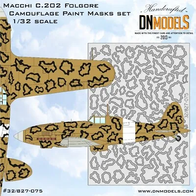 Macchi C.202 Folgore Camouflage Paint Masks Set 1/32 DN Models • $31.99