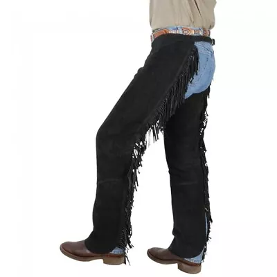 Horse Western Smooth Suede Leather Cowboy Cutting Chaps Women  924F03 • $62.99