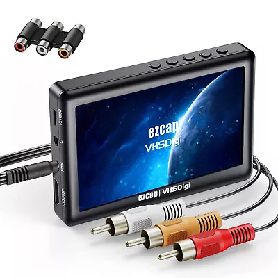 HD Video Capture Box USB 2.0 Video To Digital Converter With 4.3  Screen Q4L8 • $61.99