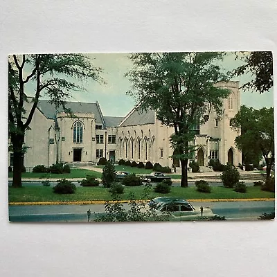 Mulberry Street Methodist Church Cars Macon GA VTG Postcard C1950’s • $6