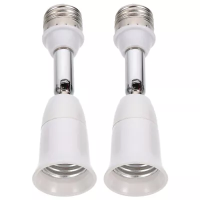 2 Pcs Sturdy Portable Light Bulb Extension Light Bulb Socket Light Bulb Extender • $10.80