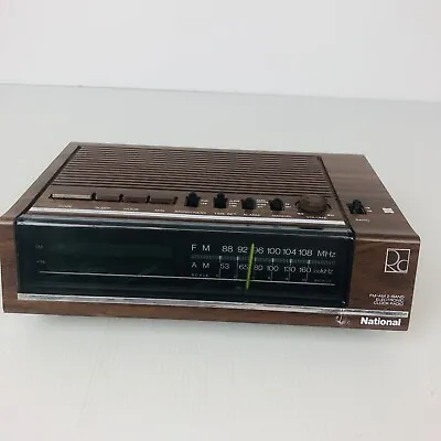 National RC 6050BA Clock Radio - Tested - Wood Grain Vintage Digital • $29.95