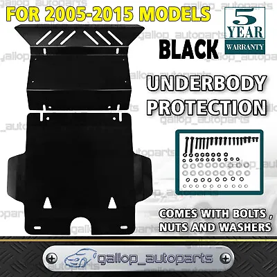 Steel Bash Plate For Toyota Hilux 2005-2015 N70 KUN26 Sump Guard 3mm Black • $140