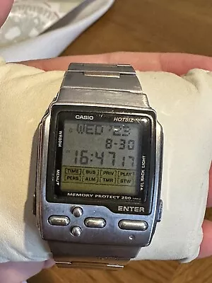 £140 • Buy Rare Casio BD-2000 Data-bank Digital LCD Multi Alarm Chrono 1995 Retro