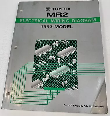 1993 Toyota  OEM  MR2   Repair Manual  ELECTRICAL WIRING DIAGRAM EWD144U • $29.95