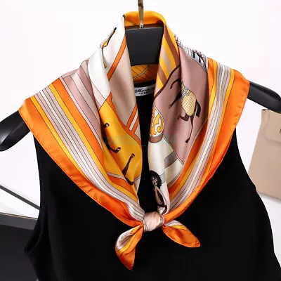 NEW Vintage Elegant Designs Silk Satin Feel Ladies Small Square Head Neck Scarf • $20.46