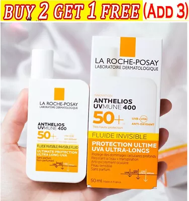 La Roche-Posay Anthelios Ultra Invisivle Fluid Sun Cream SPF50 50ML UK Shipping • £6.96