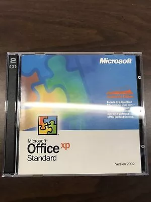 Microsoft Office Standard Xp 2002 2 Disc Version • $25