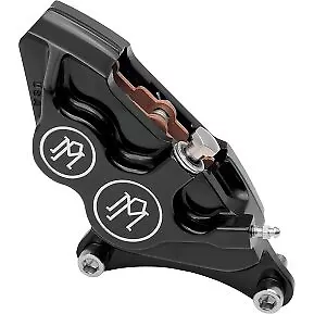 PERFORMANCE MACHINE Black Contrast Front Right 11.5  Four-Piston Brake Caliper • $520.95