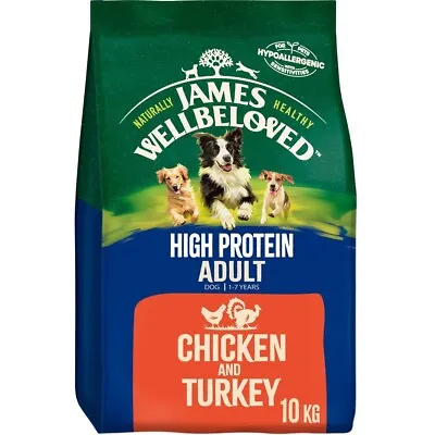 James Wellbeloved Dog Food High Protien Chicken & Turkey - 10KG • £39.99
