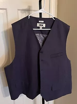 Joseph Aboud Men’s Formal Vest - Size 2XL - Navy Blue - Used • $0.99