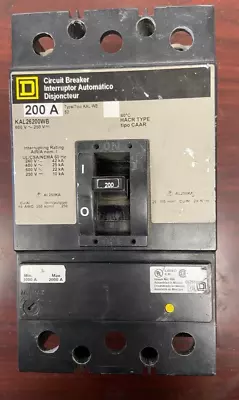 Square D KAL26200WB Circuit Breaker 200 Amp 600 Volt 2 Pole NEW • $175