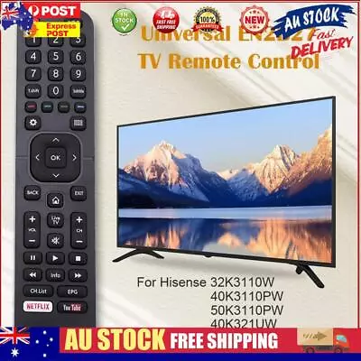 Universal EN2B27 TV Remote Control For Hisense 32K3110W 40K3110PW 50K3110PW • $12.97