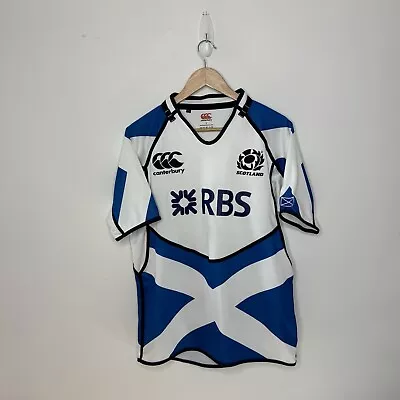 Scotland Rugby Union Away Shirt 2012/2013 - Canterbury Large Jersey Flag Top • £54.99