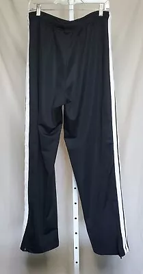 Nike Basketball Pants XL Men Black White Side Stripe Track Drawstring Zip Leg  • $16.79