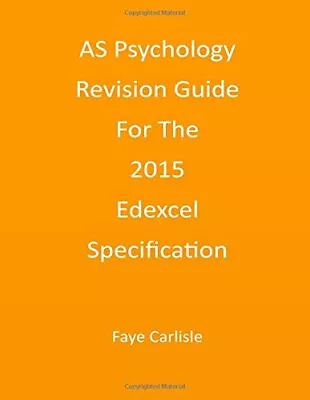 AS Psychology Revision Guide For The 2015 Edexcel Specification • £2.81