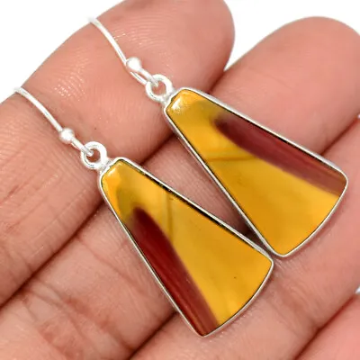 Natural Mookaite 925 Sterling Silver Earrings Jewelry CE20235 • $15.99