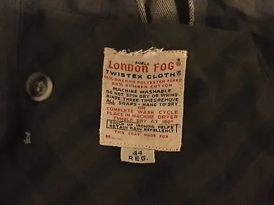 VTG EUC London Fog Beige Button Twistex Coat W/ Plaid Liner & Cape Coat Pockets • $45