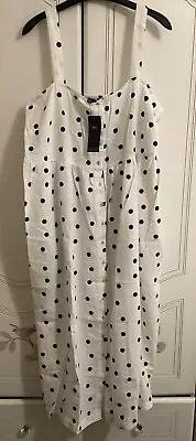 Marks And Spencer’s Collection Plus Size White Dress Size 22 New Tags  • £18