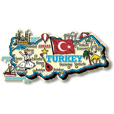 Turkey Jumbo Country Magnet By Classic Magnets • $8.99