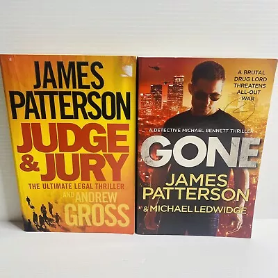 James Patterson Book Bindle-Judge And Jury-Gone • $21.99