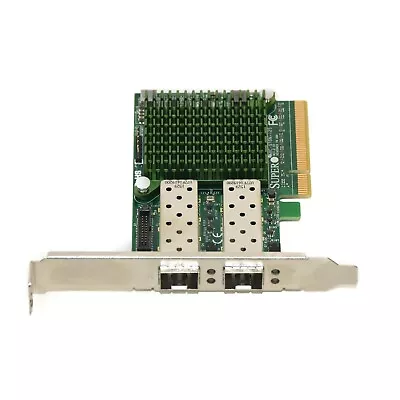 Supermicro AOC-STGN-i2S V2 10Gb Dual Port SFP+ PCIe-x8 LAN Card Full Height • £48