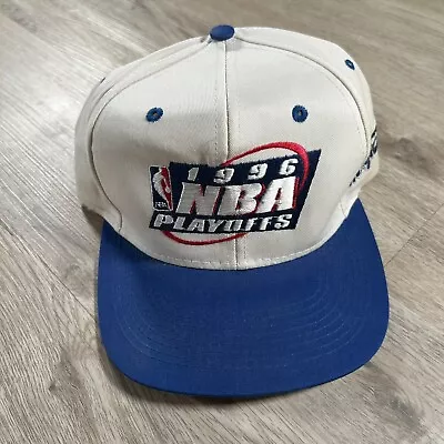 Vintage 1996 NBA Finals Orlando Magic Hat  Snapback Logo 7 White Blue Cap • $49.50