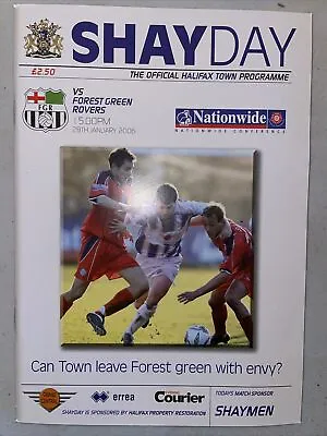 05/06 Rare Halifax Town V Forest Green Rovers • £2.99