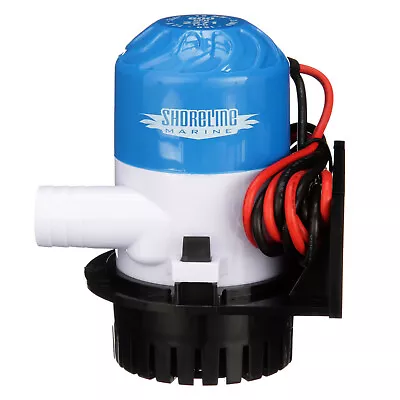 Shoreline Marine 12V 600-GPH UNIVERSAL MOUNT BILGE PUMP 3/4  Hose Outlet BOAT • $40.98