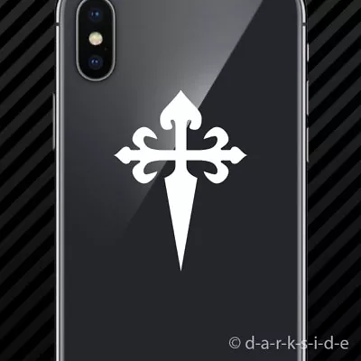 (2x) St. James Santiago Cell Phone Sticker Mobile Maltese Cross • $3.99