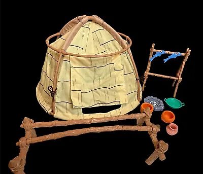 Disney POCAHONTAS POWHATAN VINTAGE VILLAGE TENT & Extra Replacement Pieces • $30