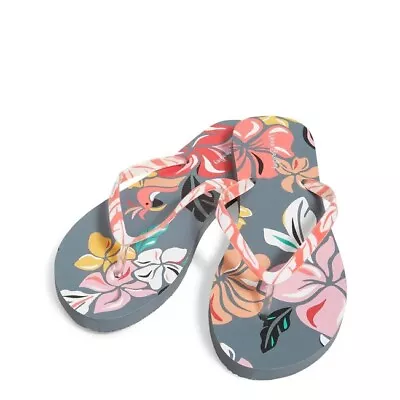 Vera Bradley Coastal Paradise Flip Flops Size Medium 7-8 New • $14.99