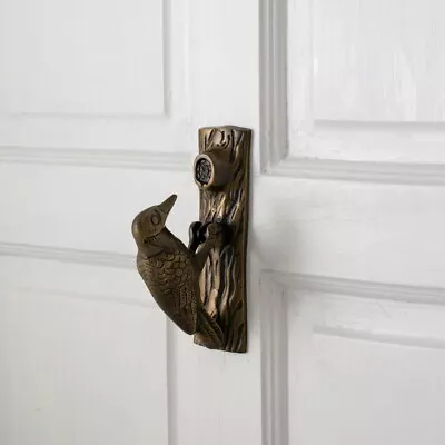 Brass Antique Door Knocker Woodpecker Vintage Antique Door Hardware 6.5 Inch • $39.99