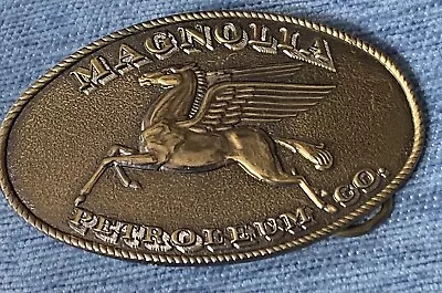 Great American Buckle CO. Mobil Oil Gas Pegasus Belt Buckle Magnolia Petroleum • $29.95