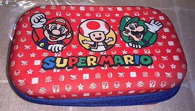 Super Mario Back To School Molded Pencil Case Luigi Mushroom 8X5X3 • $13.20