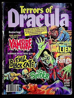 Terrors Of Dracula November 1979 Volume 1 #5 Evil Black Cats Swamp Monsters • $9.95