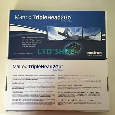 Matrox TripleHead2Go Digital Edition External Multi-Display Adapter T2G-D3D-IF • $561.39