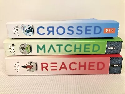Ally Condie Trilogy Crossed Matched Reached Paperback Book Complete Set GUC • $14.99