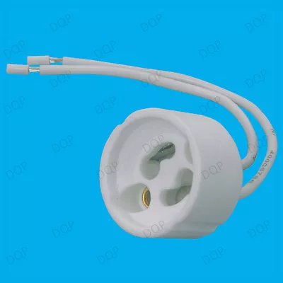 10x GU10 Ceramic Sockets Halogen LED Bulb Lamp Holder Down Light Fitting Base • £6.99