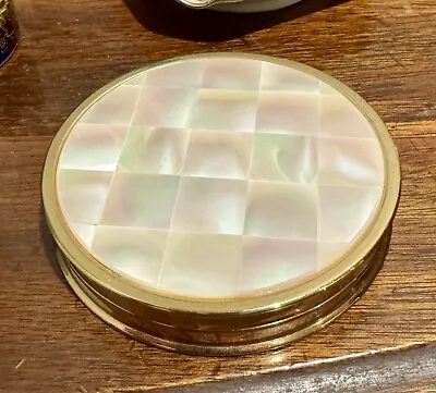 Vintage Max Factor Mother Of Pearl Compact Creme Puff -New/Unused • $29.99