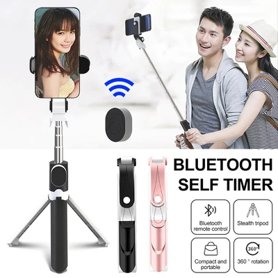 $10.99 • Buy Universal Tripod Stand Selfie Stick Phone Holder Bluetooth Remote For IPhone