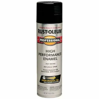 Rust-Oleum 7579838 Professional Enamel Spray Paint 15 Oz Gloss Black • $21.99