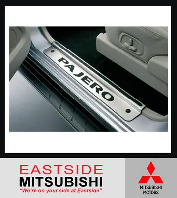 Genuine Mitsubishi Pajero Ns-nx Lwb Front Scuff Plates Stainless Steel • $269.60