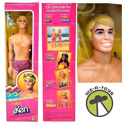 Barbie Sunsational Malibu Ken Doll 1981 Mattel No. 1088 NEW • $44.95